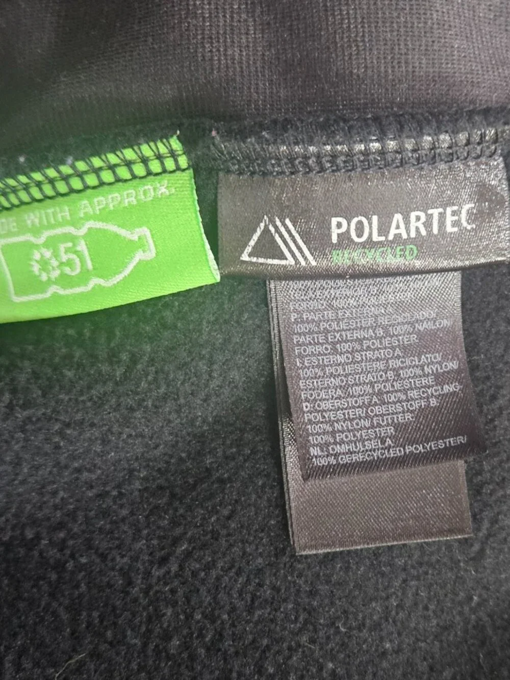 Mens North Face Denali XL Black Jacket